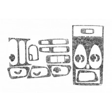 Накладки на панель приборов (Meric) Титан для Nissan Qashqai 2010-2014 гг