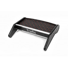 Полка на торпедо (2010-2014, Черная с красной строчкой) для Renault Trafic