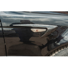 Универсальные боковые воздухозаборники DPT V-4 (ABS) (2шт) (Черный Глянец)