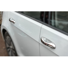 Хромированные Накладки на Ручки Дверей (4 шт, Нержавейка) Carmos - Турецкая Нержавеющая Сталь для Volkswagen Golf 7/E-Golf 2012-2020 гг