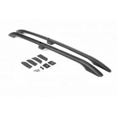 Черные рейлинги 143 см, Пластиковые ножки для Nissan NV200 2009- гг