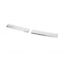 Накладка на порог багажника нержавейка глянец (2 шт) для Renault Captur 2019- гг