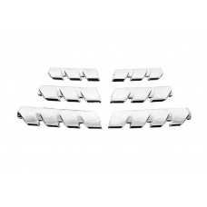 Накладки на решітку (6 шт) OmsaLine - Італійська нержавійка для Renault Clio V 2019- рр