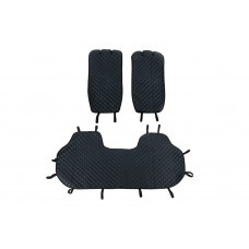 Накидки на задні сидіння (к-т, Чорна з синьою ниткою)