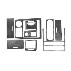 Накладки на торпедо Вариант 2 (2003-2007) Карбон для Kia Sorento I BL