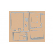 Накладки на панель 1998-2000 (Алюминий) для Toyota Corolla