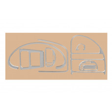 Накладки на панель приборов (алюминий) для Citroen Saxo 1996-2023 гг