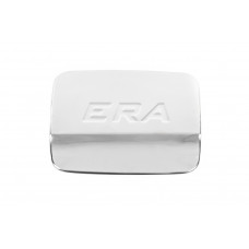 Хромированная накладка на лючок бензобака с надписью ERA (1 шт, нержавейка) для Hyundai Accent 2006-2010 гг