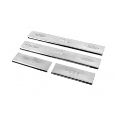 Накладки на пороги нержавейка Carmos V2 (4 шт) для Mercedes ML W164 2005-2011 гг