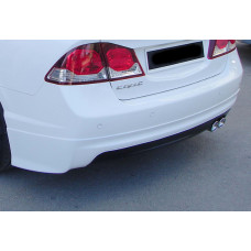 Задній дифузор DPT V-1 (чорний глянець) для Honda Civic Sedan VIII 2006-2011 рр