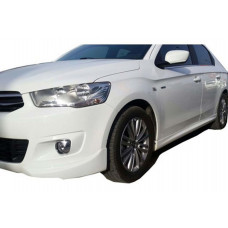 Боковые Пороги DPT (грунтованные под покраску) для Citroen C-Elysee 2013-2022 гг