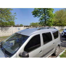 Черные рейлинги Пластиковые ножки для Renault Logan MCV 2005-2013 гг