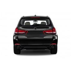 Накладка из нержавейки над номером для BMW X5 F-15 2013-2018 гг