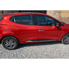 Накладки на дверні ручки HB (4шт, нерж) Carmos - Турецька сталь для Renault Clio IV 2012-2019 рр