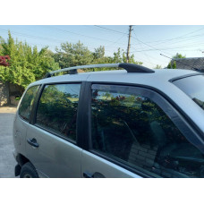 Хромированные Рейлинги Пластиковые ножки для Chevrolet Niva 1998-2020 гг