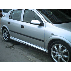 Боковые пороги HB (под покраску) для Opel Astra G classic 1998-2012 гг