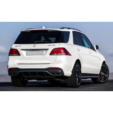 Задний диффузор для GLE (дизайн GLE63) для Mercedes GLE/ML сlass W166 2011-2018 гг