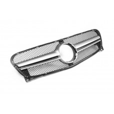 Передняя решетка радиатора AMG Silver (2014-2016) для Mercedes GLA X156