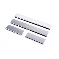 Накладки на пороги Carmos V1 (4 шт, нержавейка) для Skoda Yeti 2009-2017 гг