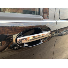 Хромированные Накладки на Ручки (4 шт., Нержавейка) С чипом, OmsaLine - Итальянская Нержавейка для Mercedes Vito/V-class W447 2014- гг