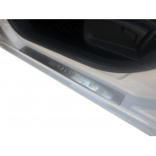 Накладки на пороги OmsaLine (4 шт, нерж) для Renault Megane III 2009-2016 рр