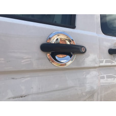 Хромированные Накладки Под Ручки Дверей (Нержавейка) Carmos - Турецкая сталь, 3 шт для Volkswagen T5 Multivan 2003-2010 гг