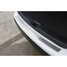 Накладка на задний бампер OmsaLine (2014-2017, Нержавейка) для Nissan Qashqai