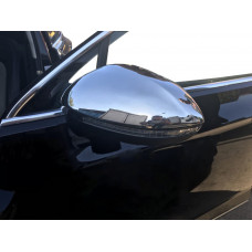 Накладки на Зеркала EU (2 шт., Нержавеющая Сталь) Carmos - Турецкая Нержавеющая Сталь для Volkswagen Passat B8 2015-2023 гг