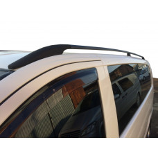 Черные рейлинги DDU (пластиковые ножки) Длинная База (EXTRALONG) для Mercedes Vito W639 2004-2014 гг