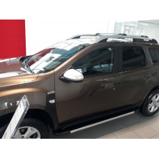 Боковые пороги DURU (2 шт, алюминий) для Renault Duster 2018-2024 гг