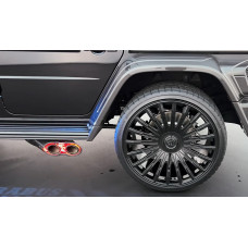 Насадки на глушник BRB Carbon (2 шт) для Mercedes G сlass W465 2025- рр