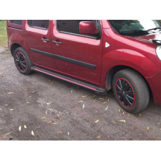 Боковые Подножки Maya Red (2 шт., Алюминий) Короткая База для Renault Kangoo 2008-2020 гг
