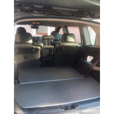 Коврик в багажник EVA (2 части, черный) для Toyota Highlander 2008-2013 гг