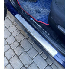 Накладки на пороги Carmos (4 шт, нержавейка) для Volkswagen Passat B5 1997-2005 гг