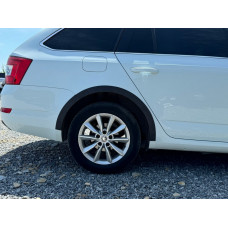 Расширители арок SW 2013-2016 (4 шт., черный ABS) для Skoda Octavia III A7