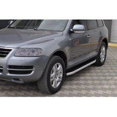 Боковые пороги Fullmond (2 шт., алюминий) для Volkswagen Touareg 2002-2010 гг