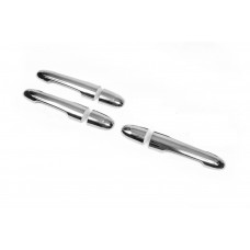 Накладки на ручки без отверстия под ключ (3 шт, нержавейка) для Mercedes Vito W639 2004-2014 гг