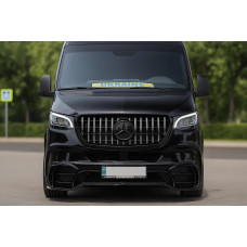 Передній бампер з решіткою V2 (AMG) для Mercedes Sprinter W907/W910 2018- рр