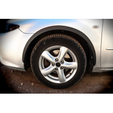 Накладки на арки (SD-SW) (4 шт, чорні, ABS-пластик) для Mazda 6 2003-2008 рр