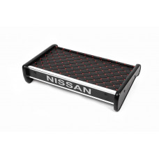 Полка на панель (2001-2010, Черная с красной строчкой) для Nissan Primastar