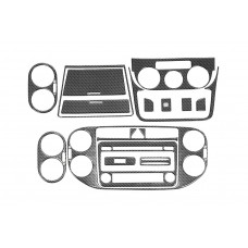 Накладки на Панель Приборов Карбон для Volkswagen Golf Plus 2004-2014 гг