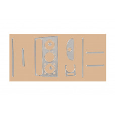 Накладки на панель (алюміній) для Opel Tigra 1994-2001 рр