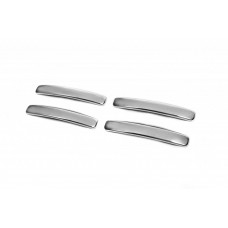 Хромированные Накладки на Ручки (4 шт., Нержавейка) OmsaLine - Итальянская Нержавейка для Renault Lodgy 2013-2022 гг