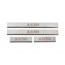 Накладки на Пороги (4 шт, Carmos) для Ауди A4 B5 1994-2001 гг