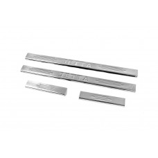 Накладки на пороги Carmos V2 (4 шт, нерж) для Volkswagen Jetta 2006-2011 рр