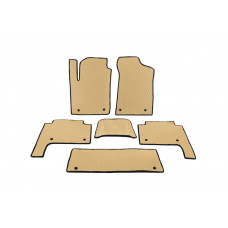 Коврики EVA 3 ряда Бежевые для Nissan Patrol Y62 2010-2024 гг