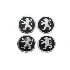 Наклейки на колпачки дисков 60мм 8924 (4 шт) для Peugeot