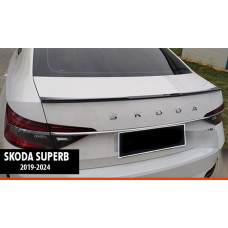 Спойлер DPT V-3 (2019-2024, чорний глянець) для Skoda Superb рр