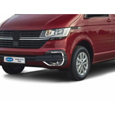 Накладки на противотуманные фары 2019-2025 (4 шт, нержавейка) для Volkswagen T6