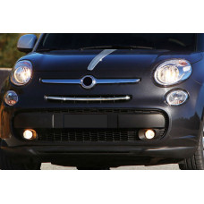 Хром Накладки на Решетку (Popstar, Нержавейка) для Fiat 500/500L 2013-2022 гг